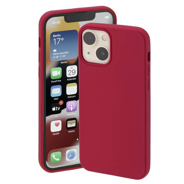 HAMA Backcover Finest Feel (iPhone 14, Rosso)