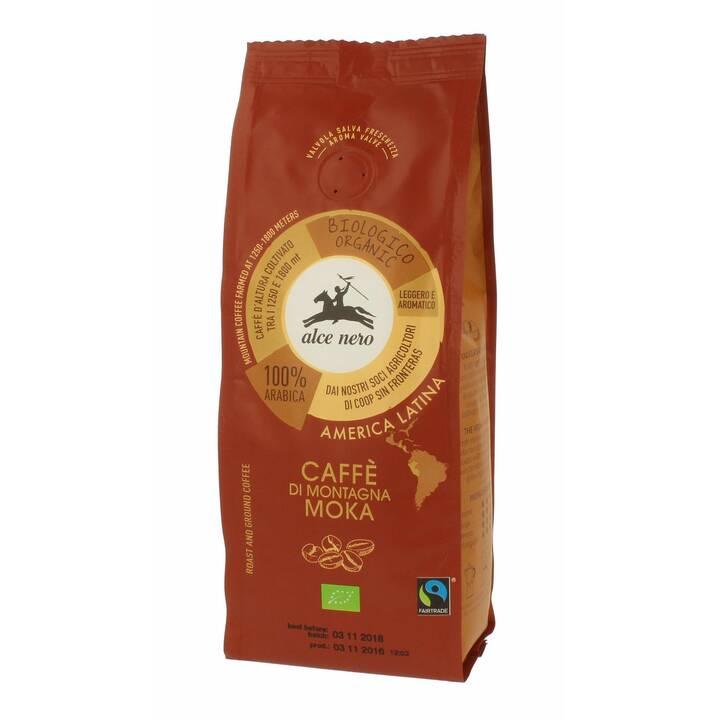 ALCE NERO Gemahlener Kaffee Espresso Caffe di Montagna Moka (1 Stück)