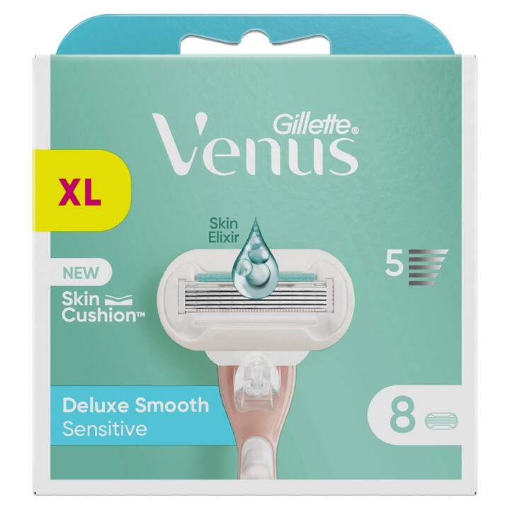 GILLETTE Lame de rasoir Venus Deluxe Smooth Sensitive (8 pièce)