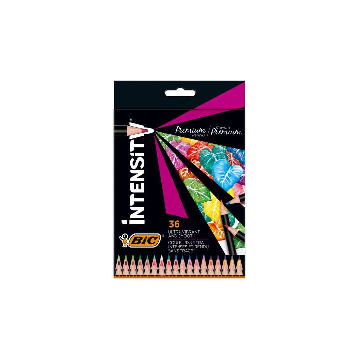 BIC Crayons de couleur Intensity (Multicolore, 36 pièce)