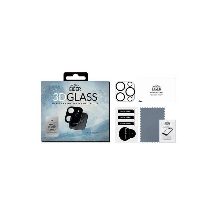 EIGER Verre de protection de l'appareil photo 3D Glass (iPhone 13 Pro, 1 pièce)