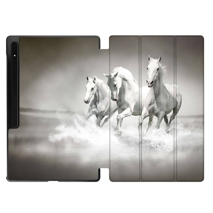 EG Hülle für Samsung Galaxy Tab S8 Ultra 14.6" (2022) - Grau - Pferd