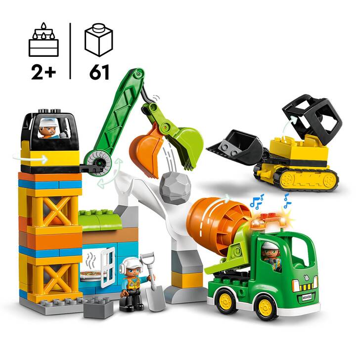 LEGO DUPLO Baustelle mit Baufahrzeugen (10990)