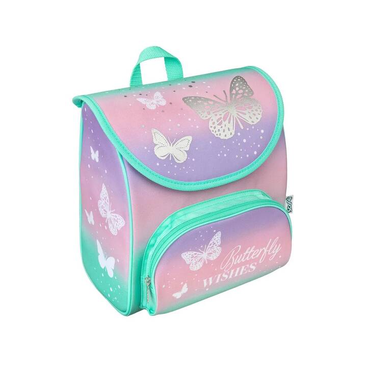 SCOOLI Kindergartenrucksack BUFI8242 Cutie Butterfly Wishes (6.5 l, Violett, Blau, Rosa)