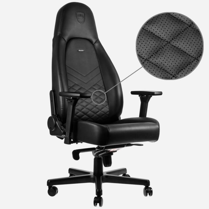 NOBLECHAIRS Sedia da gaming Icon (Nero)