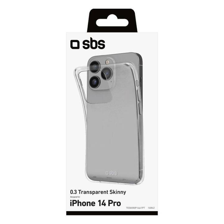 SBS Backcover Cover Skinny (iPhone 14 Pro, trasparente)