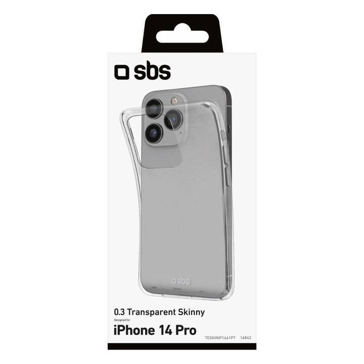 SBS Backcover Cover Skinny (iPhone 14 Pro, transparente)