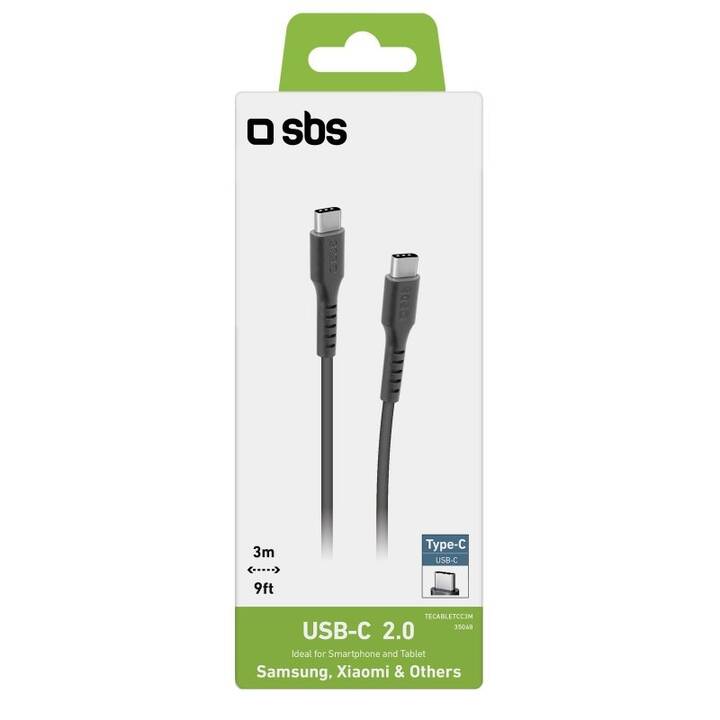 SBS Câble (USB C, USB de type C, 3 m)