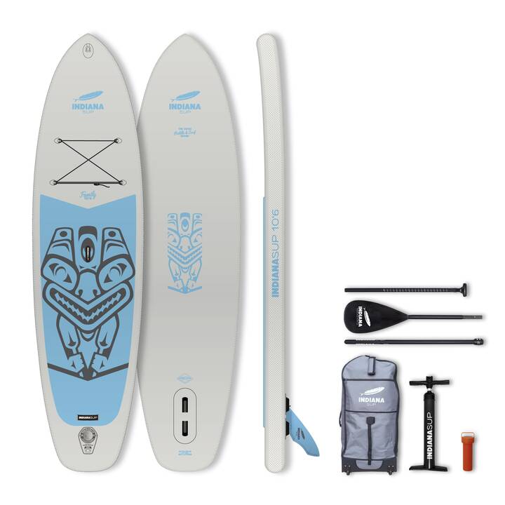 INDIANA Stand Up Paddle Board 10'6 Family Pack Grey (320 cm)