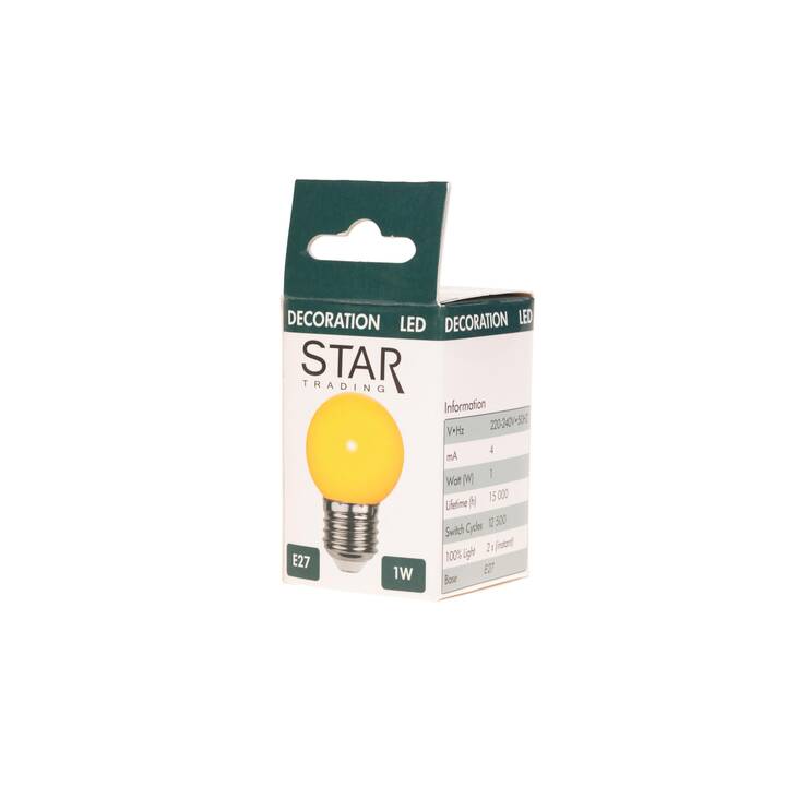 STAR TRADING LED Birne Mini Globe (E27, 1 W)