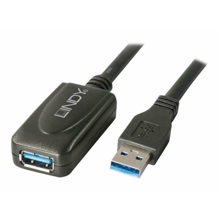 LINDY 43155 Câble USB (USB 3.0 Type-A, USB 3.0 Type-A, 5 m)
