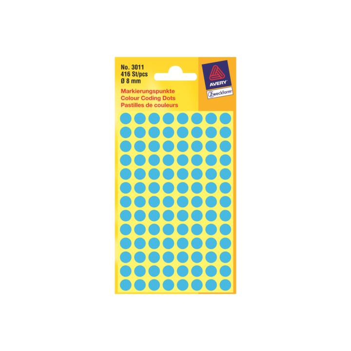 AVERY ZWECKFORM Sticker (Blau, 416 Stück)