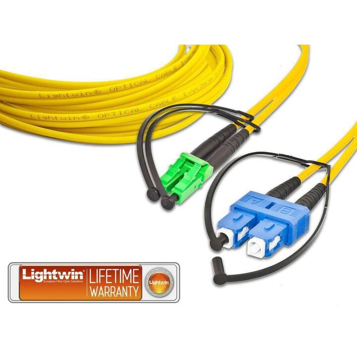 LIGHTWIN Cavo di rete (E-2000 (APC), SC Single-Modus, 10 m)