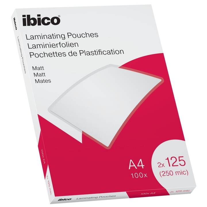 IBICO Pouches di plastificazione (A4, 125 µm, 100 pièce)