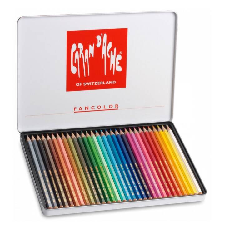 CARAN D'ACHE Farbstift (Mehrfarbig, 30 Stück)