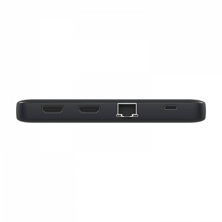 VIDEOSEVEN Stazione d'aggancio Mini Dock Dual (2 x HDMI, USB 3.2 Typ-A, RJ-45 (LAN))