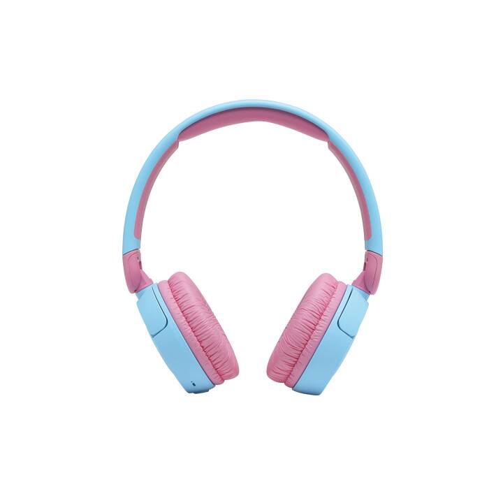 JBL BY HARMAN Jr 310BT Casque d'écoute pour enfants (On-Ear, Bluetooth 5.0, Bleu clair, Rose)