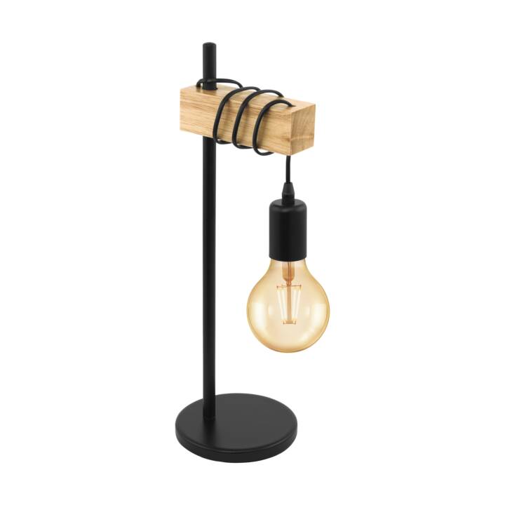 EGLO Lampe de table Townshend (Brun, Noir)