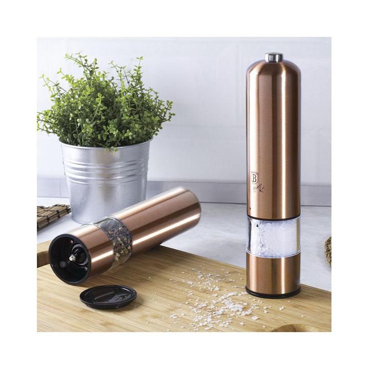 Berlinger Haus Moulin à Poivre Et Sel Électrique 2 En 1 Leonardo Collection - Crème Mat