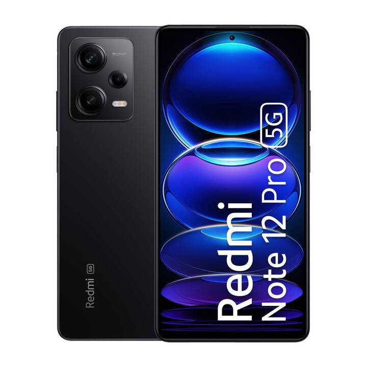 XIAOMI Redmi Note 12 Pro 5G (256 GB, Nero mezzanotte, 6.67", 50 MP, 5G)