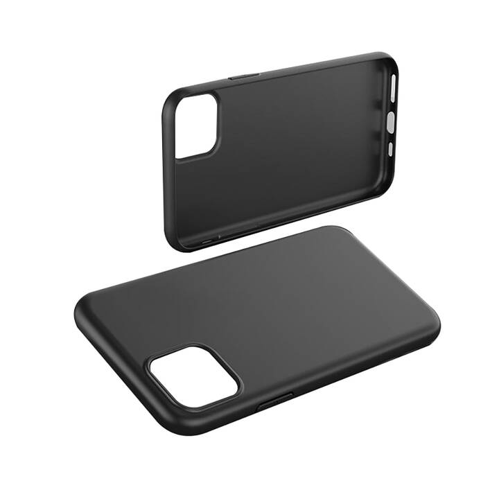 EG Cover posteriore morbida in TPU per Apple iPhone X / XS 5.8" (2017) - Nero opaco - 3 pezzi