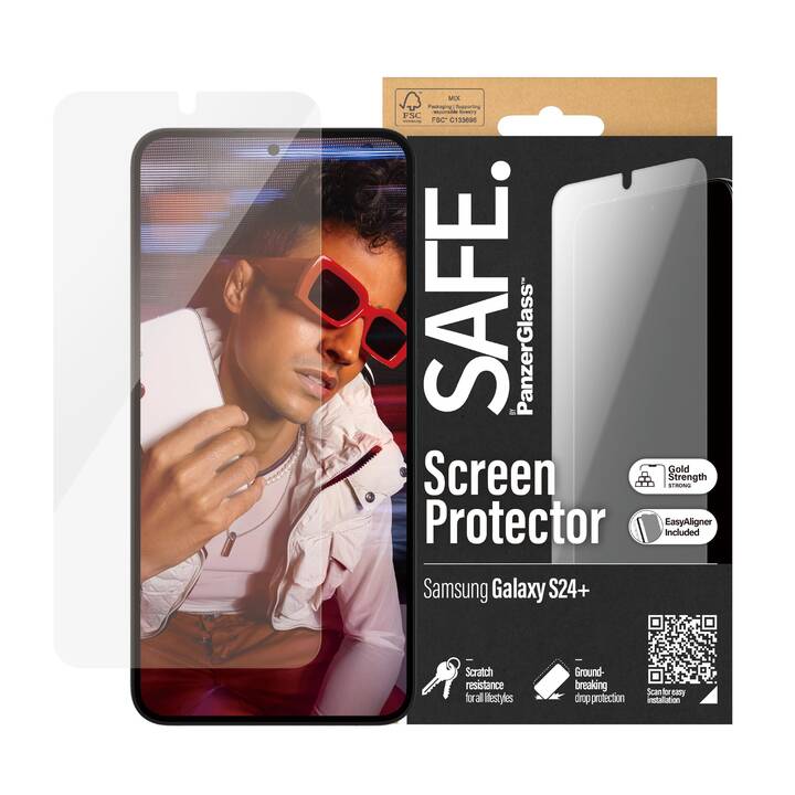 SAFE. Sfoglio protezione da schermo Ultra Wide Fit (Galaxy S24+, 1 pezzo)