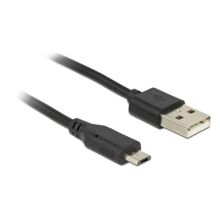 DELOCK USB-Kabel (Micro USB 2.0 Typ-B, USB 2.0 Typ-A, 1.5 m)