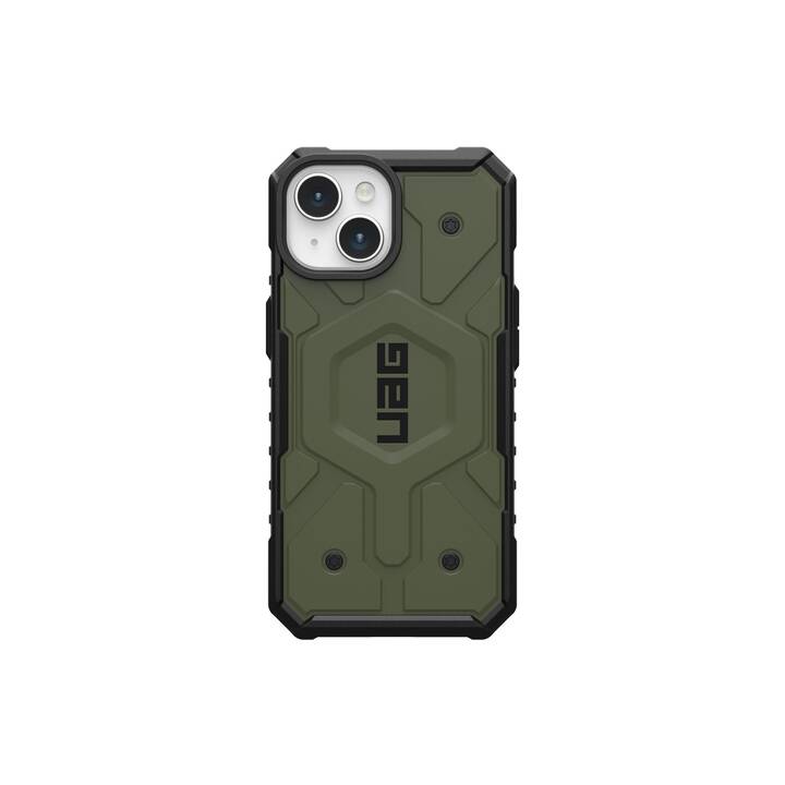 URBAN ARMOR GEAR Backcover (iPhone 15, iPhone 15 Pro, Argento, Nero)