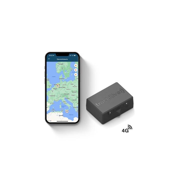 TRACKILIVE Transfert des données GPS Tracker EverFind (Noir)