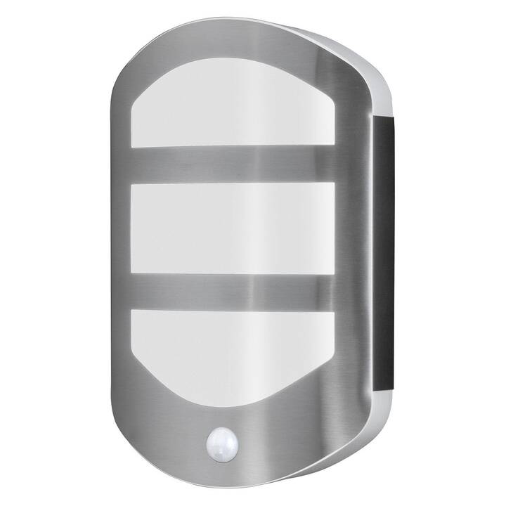 LEDVANCE Wandleuchte Endura Style Plate Wall Sensor (12.5 W, Silber)