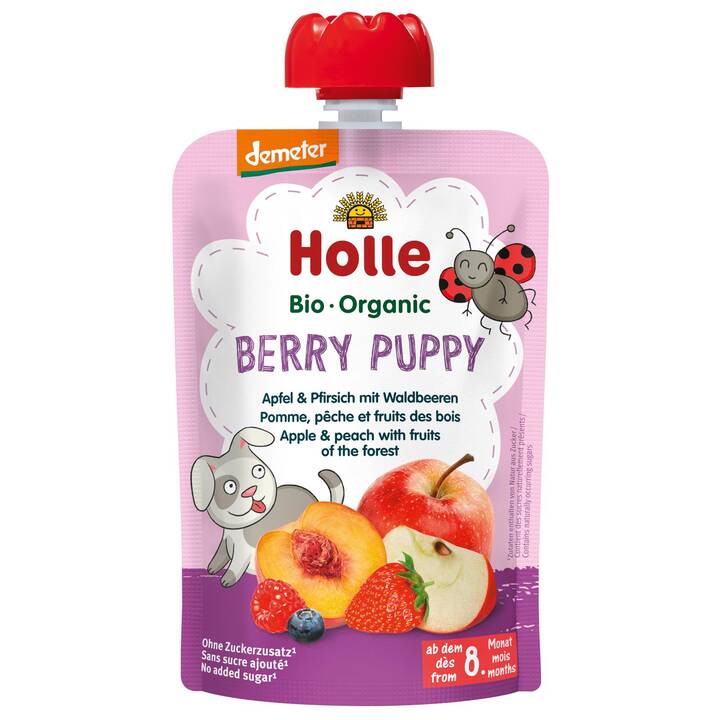 HOLLE Puppy Pouchy Fruchtpüree Quetschbeutel (100 g)