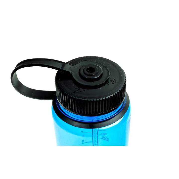 NALGENE Trinkflasche Wide Mouth Sustain (0.5 l, Schwarz, Blau)