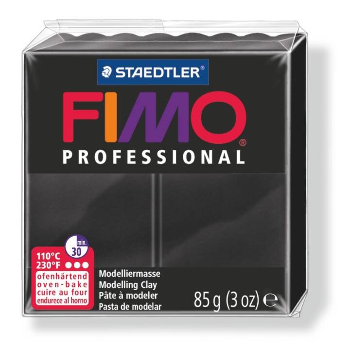 FIMO Pasta per modellare Professional (85 g, Nero)