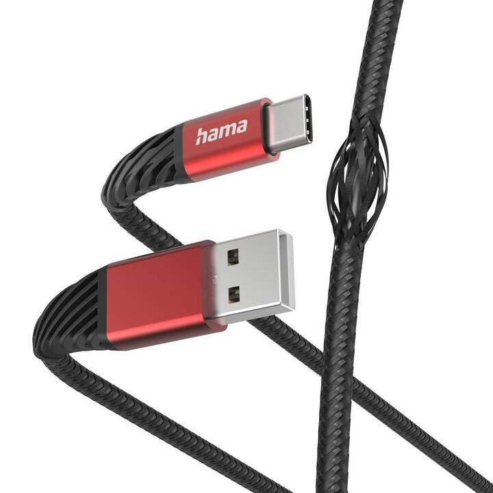HAMA Extreme Câble USB (USB de type A, USB de type C, 1.5 m)