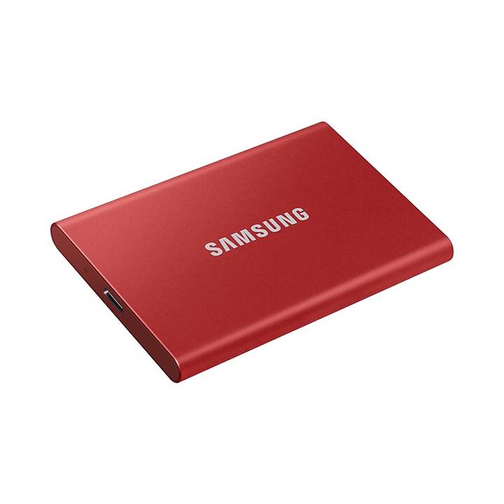 SAMSUNG Extreme Portable T7 (USB Typ-C, 2000 GB, Rot)