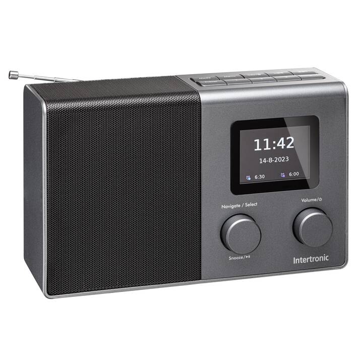 INTERTRONIC RA-30 DAB+ Radio digitale (Nero)