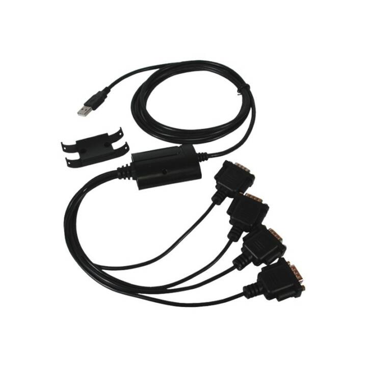 EXSYS EX-1324 Adapter (USB 2.0 Typ-A, RS-232, 2 m)