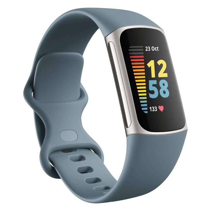 FITBIT Charge 5 (Taglia unica, Blu)