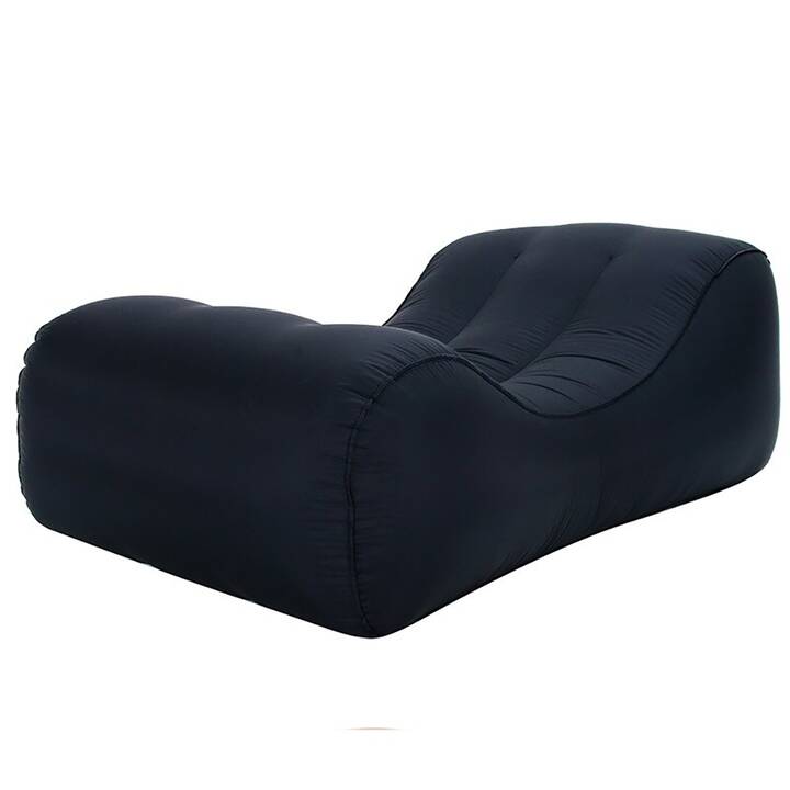 EG canapé gonflable - noir - 190cmx85cmx45cm