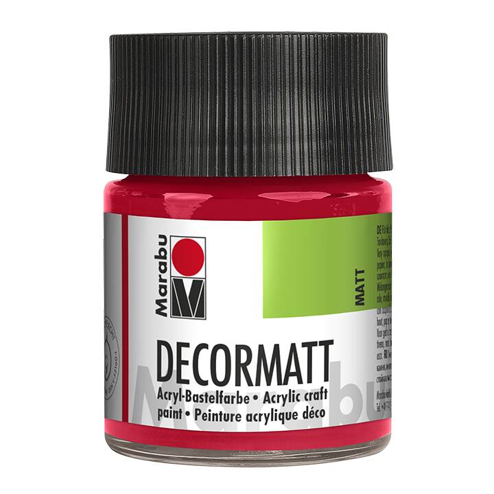 MARABU Couleur acrylique Decormatt (50 ml, Rouge cerise)