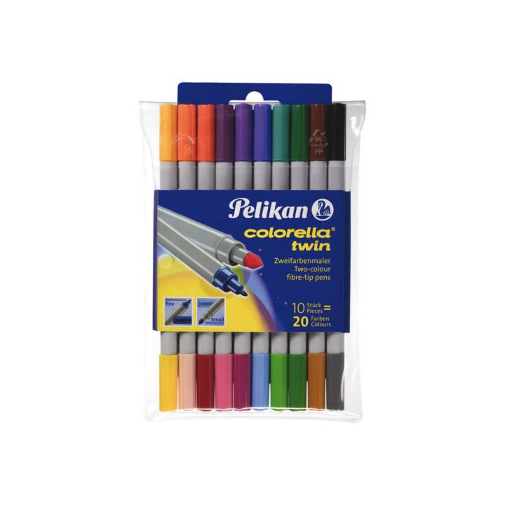 PELIKAN Colorella twin C304 Crayon feutre (Multicolore, 10 pièce)