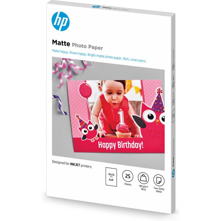 HP Carta fotografica (25 foglio, 100 x 150 mm, 180 g/m2)