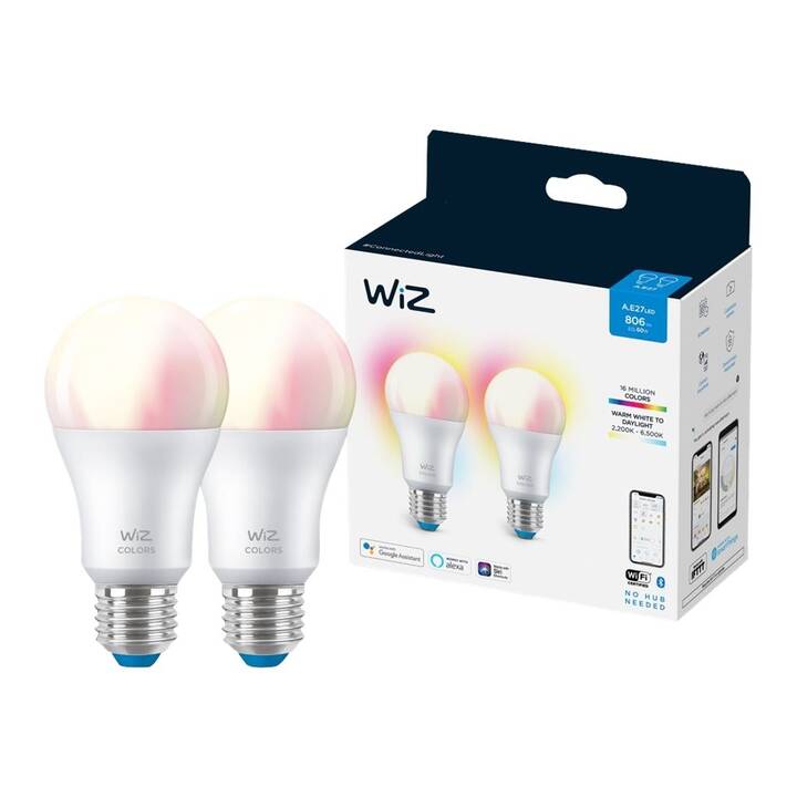 WIZ LED Birne Color (E27, Bluetooth, WLAN, 8 W)