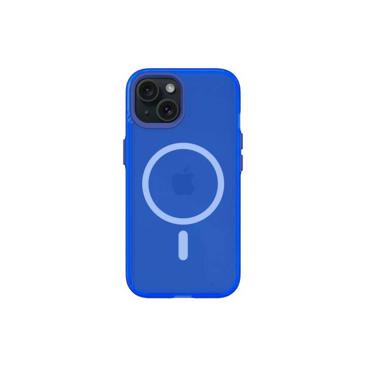 RHINOSHIELD Backcover (iPhone 15, Transparent, Bleu)