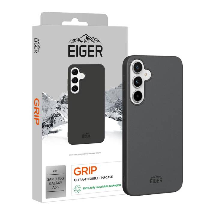 EIGER Backcover GRIP (Galaxy A55, Noir)