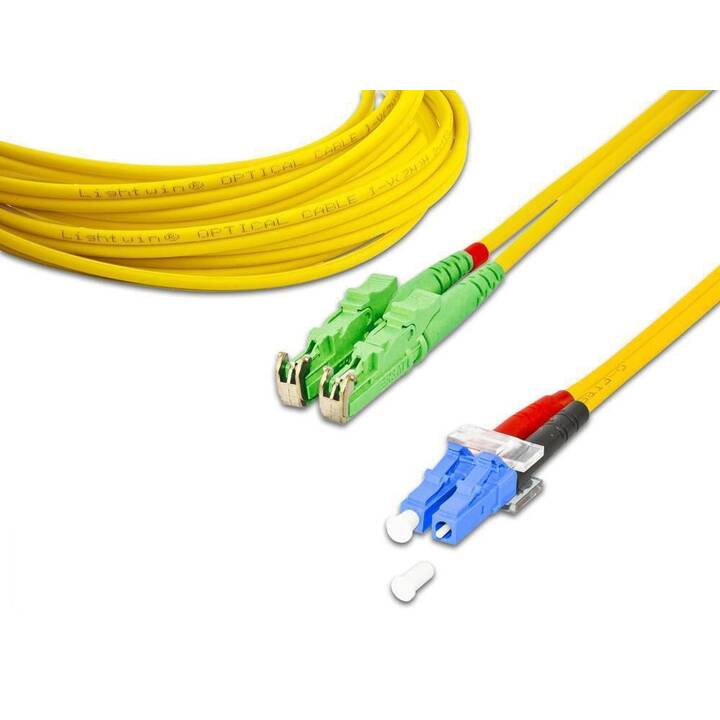 LIGHTWIN Netzwerkkabel (E-2000 (APC), LC Single-Modus, 3 m)