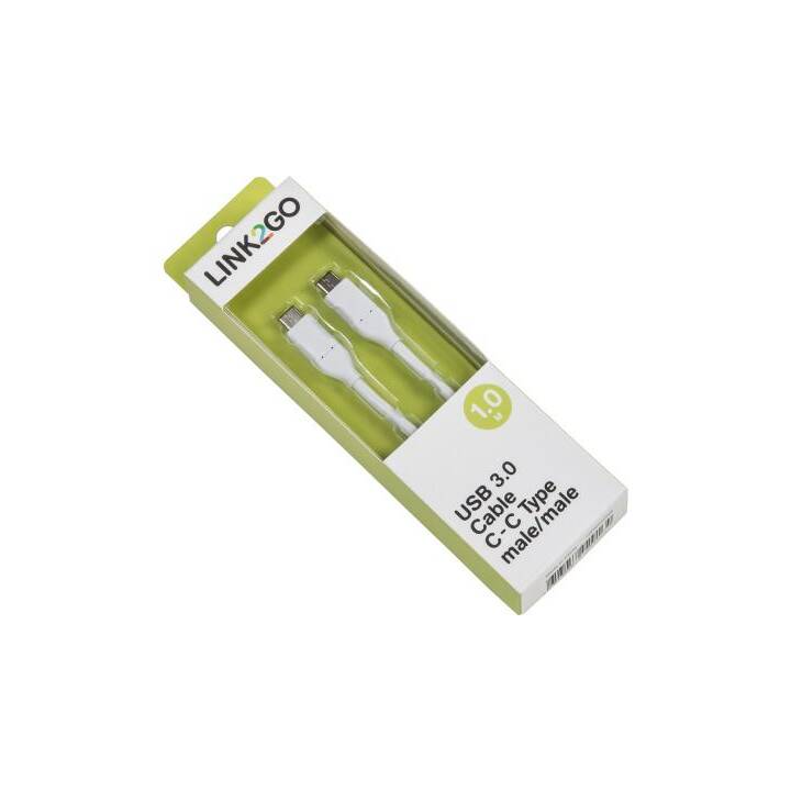 LINK2GO USB-Kabel (USB 3.0 Typ-C, 1 m)