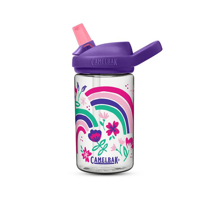 CAMELBAK Bottiglia per bambini Eddy+ (0.4 l, Viola, Porpora, Verde, Pink, Multicolore)