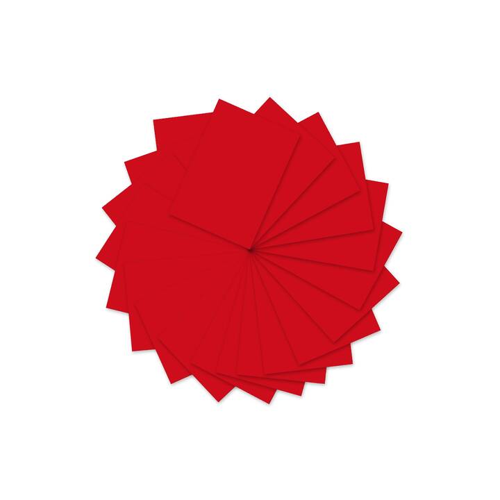 URSUS Papier à dessin de couleur (Rubis rouge, Rouge, A4, 100 pièce)
