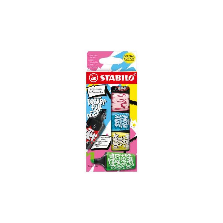 STABILO Textmarker (Mehrfarbig, 5 Stück)